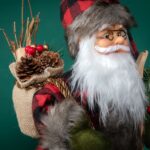 30cm/45cm/60cm Red Plaid Skateboard Santa Claus Doll - Image 3