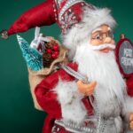 30cm/45cm/60cm Red Plaid Santa Claus Doll with Nameplate - Image 3