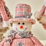 40cm/50cm Dirty Pink Bantam, Telescopic Leg Christmas Ornament - Image 3