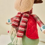 35cm Red and Green Stilt Long-Legged Christmas Doll Ornament - Image 3
