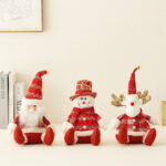 Red&Gold Christmas Santa Doll Decoration - Image 3