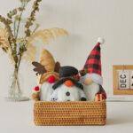 19cm/33cm Dwarf Rudolph Doll Snowman Old Man Elk Faceless Doll Mini Doll - Image 2