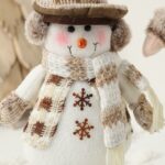 52cm/62cm Brown Snowflake Stretchy Christmas Doll - Image 3