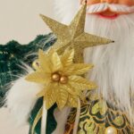 30cm/45cm/60cm Clover Green with Gold Ornaments Santa Claus Doll - Image 4