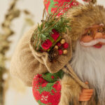 30cm/45cm/60cm Red Cloth with Green Figure&Brown Hair Santa Claus Doll - Image 4