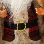 30cm/45cm/60cm Red Plaid & Bear Toy Santa Claus Doll - Image 4