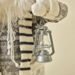 30cm/45cm/60cm Gray Nordic Style Santa Doll with light Santa Claus Doll - Image 4