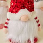 Faceless Doll Rudolph Sequin Bedside Lamp - Image 3
