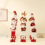 24cm/28cm/32cm Sequin Telescopic Leg Christmas Doll Ornament - Image 4