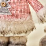 40cm/50cm Dirty Pink Bantam, Telescopic Leg Christmas Ornament - Image 4