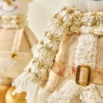 45cm/50cm Champagne Gold Bantam and Telescopic Leg Christmas Doll Ornament - Image 4