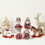 Red and white Telescopic Christmas Doll Series - Image 2