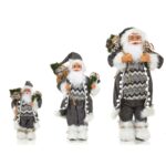 30cm/45cm/60cm Grey Plaid Nordic Style Santa Claus Doll - 图片 5