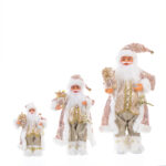 30cm/45cm/60cm Rose Gold Sequin Santa Claus Doll - Image 5