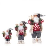30cm/45cm/60cm Gray Red and White Sweater Skateboard Santa Claus Doll - Image 5