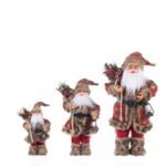 30cm/45cm/60cm Red Cloth with Green Figure&Brown Hair Santa Claus Doll - Image 5