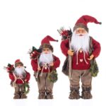 30cm/45cm/60cm Red Knitted Wreath Santa Claus Doll - Image 5