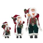 30cm/45cm/60cm Red＆Green Wreath Santa Claus Doll - Image 5