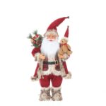 30cm/45cm/60cm Red Plaid & Bear Toy Santa Claus Doll - Image 5