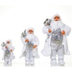 30cm/45cm/60cm Silver Sequin Nordic Style Santa Claus Doll - Image 5