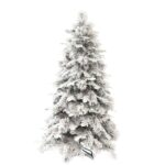 180cm Real Thick Snow Artificial Christmas Tree with Pine Cones - 图片 5