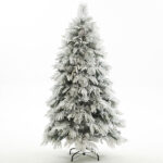 180cm Thick Snow Mied Tips Christmas Tree with Pine Cones - 图片 4