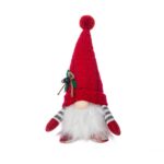 Red Grey Knitted Hat Christmas Faceless Doll Night Light Decoration - Image 5