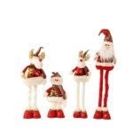 24cm/28cm/32cm Sequin Telescopic Leg Christmas Doll Ornament - Image 5