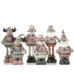 40cm/50cm Dirty Pink Bantam, Telescopic Leg Christmas Ornament - Image 5