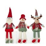 35cm Red and Green Stilt Long-Legged Christmas Doll Ornament - Image 5
