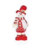 Red-Golden, White-Haired, Extendable Plush Toy Christmas Doll - Image 5
