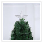 150cm Fiber Optic Tree with Star,Warm White Colorful Led Light - Image 4