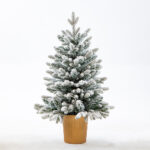 PE Christmas tree Set with Golden Pot Tabletop Tree - Image 4