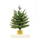 45cm Music Box Rotating Music Christmas Tree Flocking Mini Bare Tree Set - Image 5