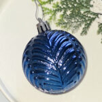 6cm Dark Blue Claissic Christmas Ball Ornament Collection - Image 3