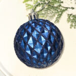 6cm Dark Blue Claissic Christmas Ball Ornament Collection - Image 4