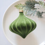 8cm Fresh Green Star Gift Box Flocking Christmas Ball Ornament Collection - Image 6