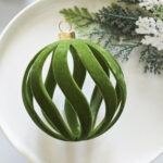 8cm Fresh Green Star Gift Box Flocking Christmas Ball Ornament Collection - Image 5