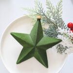 8cm Fresh Green Star Gift Box Flocking Christmas Ball Ornament Collection - Image 4