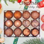 6cm Brown Claissic Christmas Ball Ornament Collection