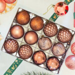 6cm Brown Claissic Christmas Ball Ornament Collection - 图片 2