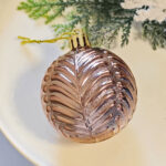 6cm Brown Claissic Christmas Ball Ornament Collection - 图片 5