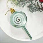 6cm Lake Blue Gift Tube Christmas Ball Ornament Collection - Image 8