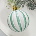 6cm Lake Blue Gift Tube Christmas Ball Ornament Collection - Image 3