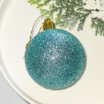 6cm Lake Blue Claissic Christmas Ball Ornament Collection - Image 4