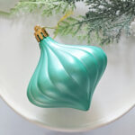 6cm Lake Blue Gift Tube Christmas Ball Ornament Collection - Image 5