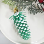 6cm Lake Blue Gift Tube Christmas Ball Ornament Collection - Image 7