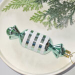 8cm Lake Blue Gift Tube Christmas Ball Ornament Collection - Image 10
