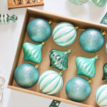 8cm Lake Blue Gift Tube Christmas Ball Ornament Collection - Image 2