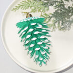 8cm Lake Blue Gift Tube Christmas Ball Ornament Collection - Image 3